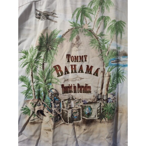 Tommy Bahama Tourist in Paradise Mens XL Shirt Hawaiian Vacation Beach Button - Picture 12 of 15